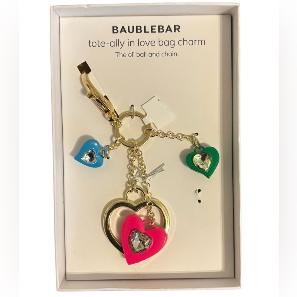 BaubleBar Heart Charm Keychain